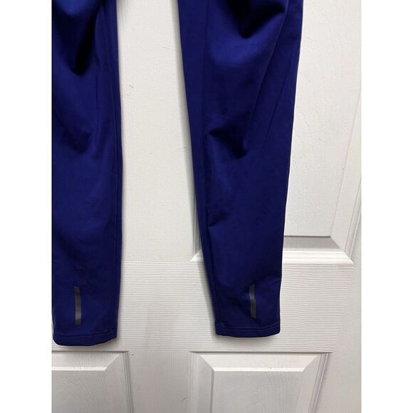 014-009 Adidas Leggings Womens S blue Climalite 3 Stripes Pants Stretch Active - Picture 9 of 12